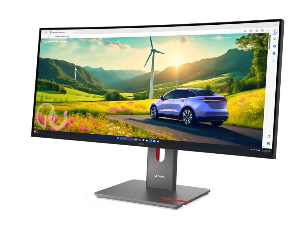 Lenovo Thinkvision P34wd-40 - Led-Skærm - Kurvet - 34" - 3440 X 1440 @ 120 Hz - Ips - 350 Cd/M² - 2000:1 - Displayhdr 10 - 4 Ms - Hdmi, Displayport,