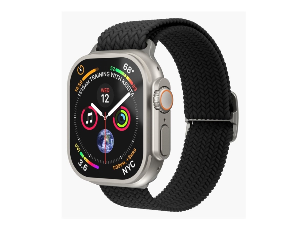 Vonmählen - Løkke For Smart Watch - Sort - For Apple Watch Hermès Series 9, Se 3, Series 10, Series 11, Series 8, Series 9