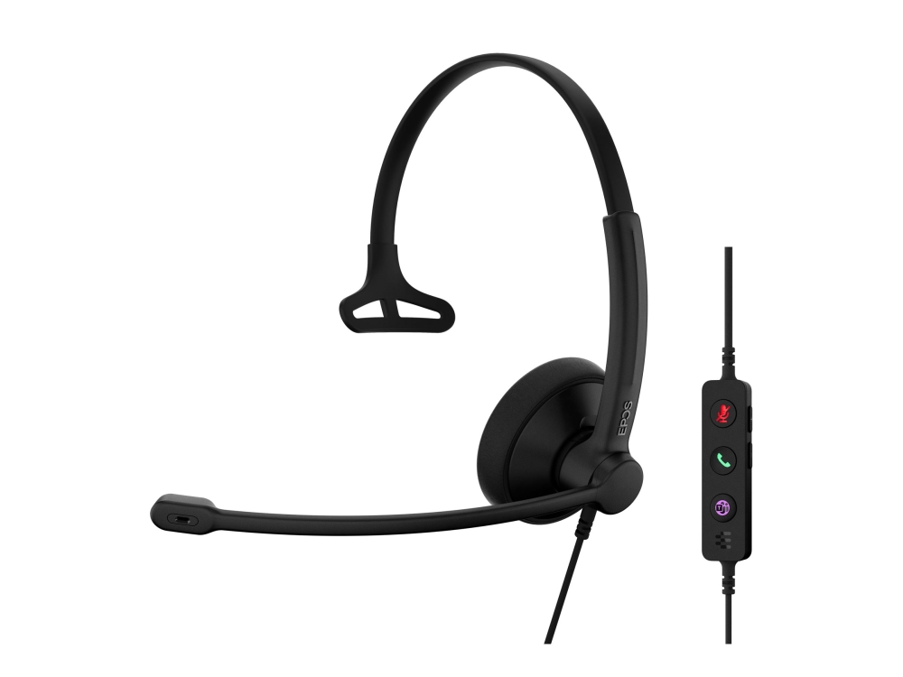 Epos Impact 100 Series - Headset - On-Ear - Kabelgebunden - Usb-A, Usb-C - Schwarz - Zertifiziert Für Microsoft Teams