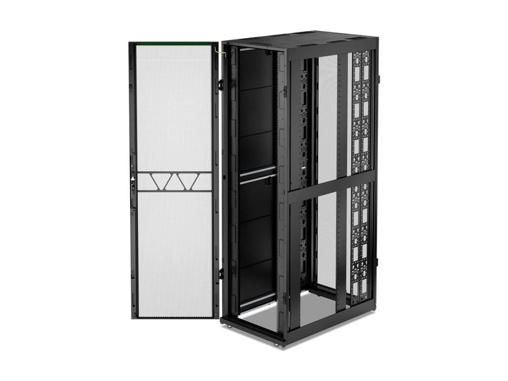 Apc Netshelter Sx Server Rack 2. Generation, 52 He, 2436H X 750W X 1200D Mm, Mit Seitenwänden, Schwarz, 52U, Verbessertes Kabelmanagement, 200,3 Kg,