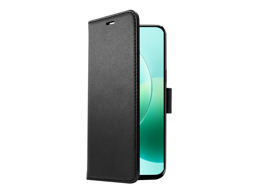 Screenor Smart - Flipomslag Til Mobiltelefon - Økolæder, Termoplastisk Polyuretan (Tpu) - Sort - For Honor 400 Lite