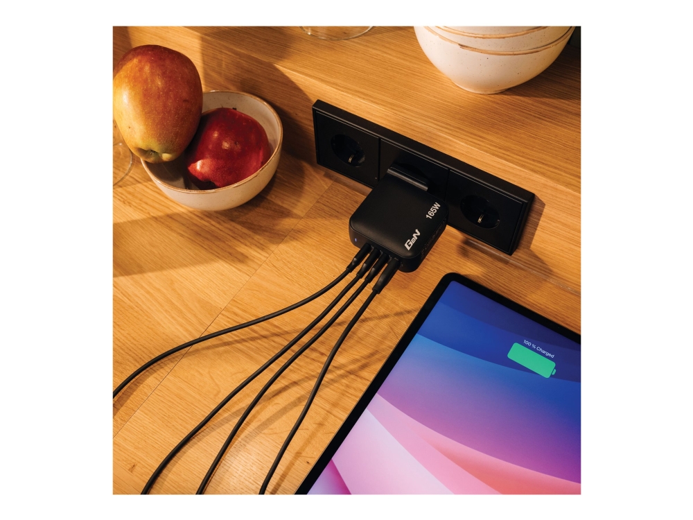 Verbatim Mini GaN Charger 165W, Sisätila, AC, 28 V, musta