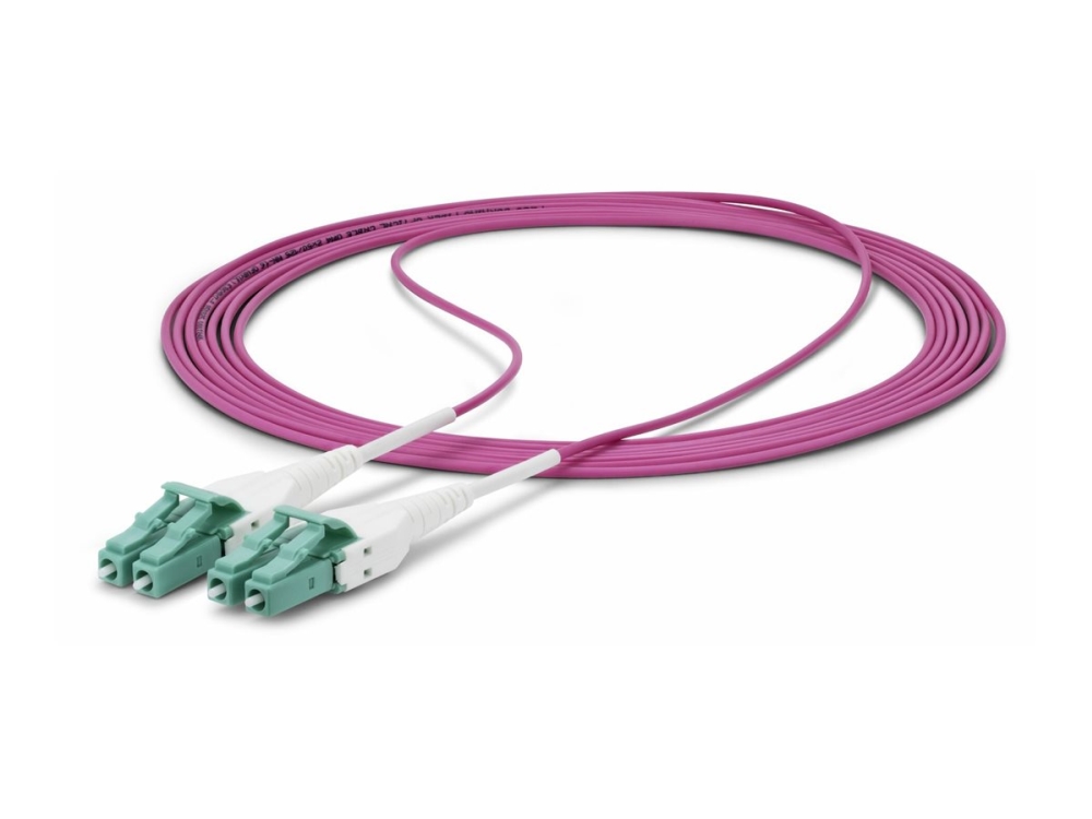 Startech.Com 2M (6.6Ft) Lc/Lc (Upc) Om4 Multimode Fiber Optic Cable, Ofnr - Patchkabel - Lc/Upc Duplex Multi-Mode (Han) Til Lc/Upc Duplex Multi-Mode