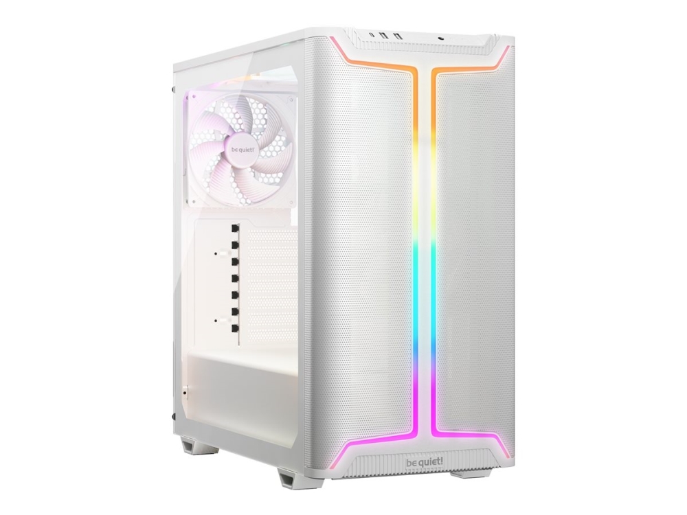 Be Quiet! Pure Base 501 Dx - Midi-Tower - Atx - Seitenteil Mit Fenster (Gehärtetes Glas) - Ohne Netzteil (Atx / Ps/2) - Weiß - Usb/Audio