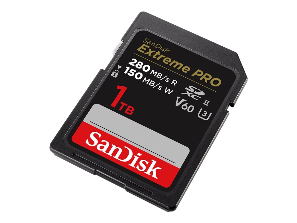 Sandisk Extreme Pro - Flashhukommelseskort - 1 Tb - Video Class V60 / Uhs-Ii U3 / Class10 - Sdxc Uhs-Ii