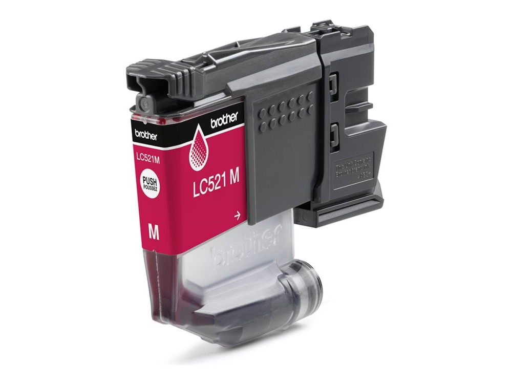 Brother Lc521m - Magenta - Original - Pude Pakke - Blækpatron - For Brother Dcp-J1260w, Dcp-J1310dw, Dcp-J1313dw, Dcp-J1460dw