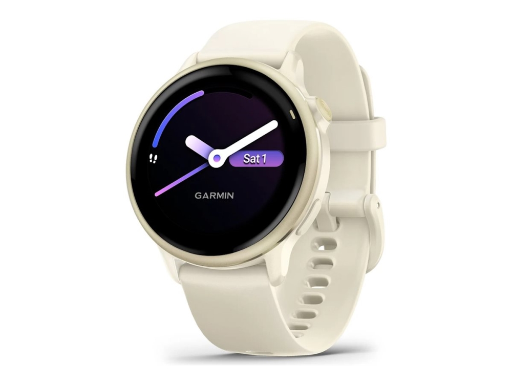Garmin vívoactive 6 - 42 mm - lunar guld anodiserad aluminium - smart klocka med band - silikon - ben - handledsstorlek: 125-190 mm - display 1.2 - 8 GB - Bluetooth, ANT+, Wi-Fi - 23 g | Sport & Träning - Pulsklockor & Smartwatches - Smartklockor | GameStuff