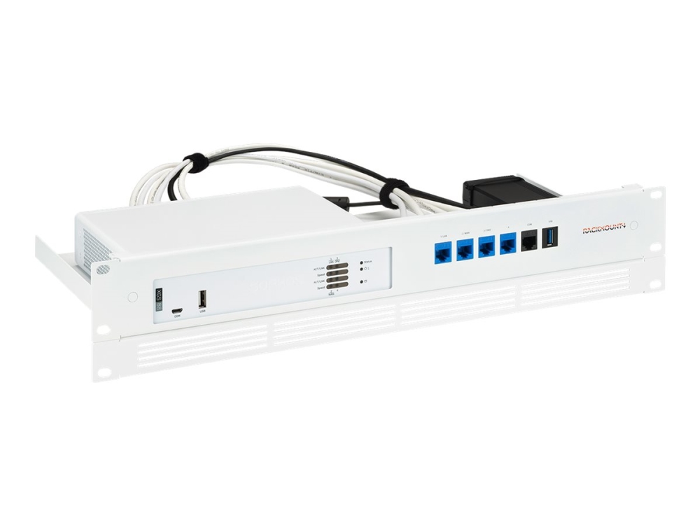 Rackmount.IT RM-SR-T14 - Monteringspakke for netværksudstyr - stativmonterbar - signalhvid - 1.3U - 19 - for Sophos XGS 88