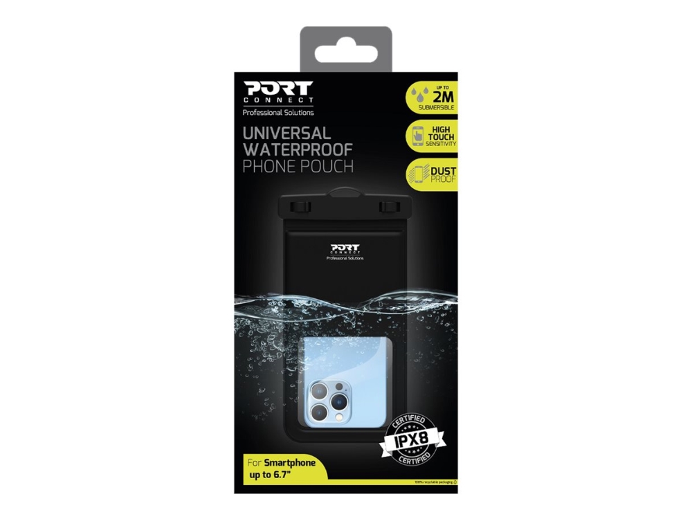 Port Designs 901884, Beuteltasche, Universal, 17 Cm (6.7"), Schwarz, Transparent