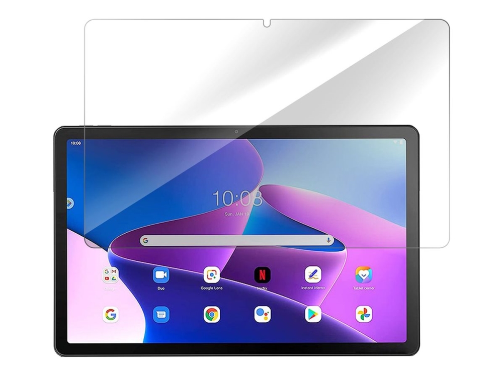 eSTUFF Titan Shield - Skjermbeskyttelse for nettbrett - glass - gjennomsiktig - for Lenovo Tab M10 Plus (3rd Gen) ZAAJ, ZAAK, ZAAM, ZAAN, ZAAS, ZAAT