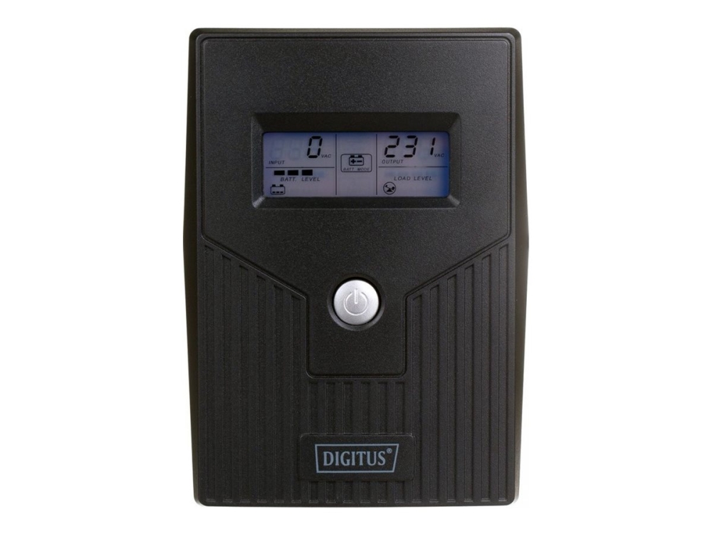 Digitus Line-Ineractive Lcd Basic Usv, 800Va/480W, 1X12v/9Ah, Avr, 2X Schuko Cee 7/3