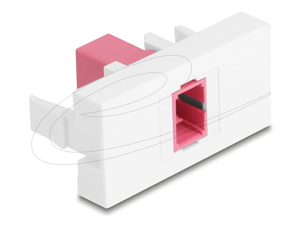 Delock Easy 45 Modul Sc Simplex Buchse Auf Sc Simplex Buchse Violett / Weiß