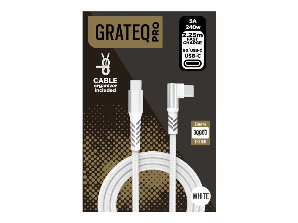 Grateq Pro Usb-C - 90 Usb-C 240W Kaapeli 2.25M