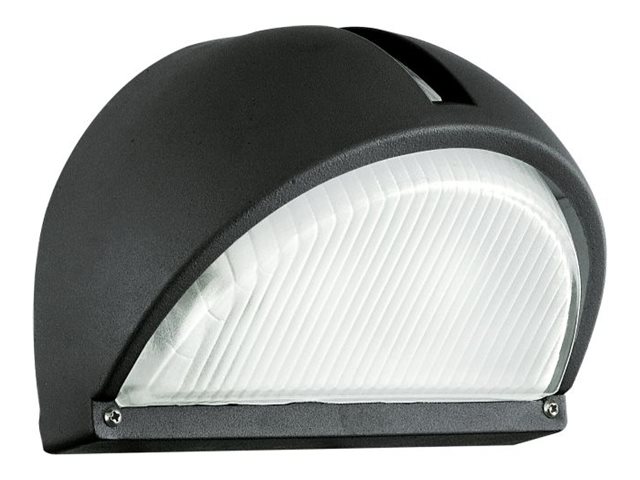 EGLO ONJA, Seinävalaistus ulkotiloihin, Musta, Alumiini, Lasi, IP44, Sisäänkäynti, I