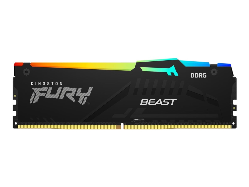 Kingston Technology Fury Beast 64Gb 5600Mt/S Ddr5 Cl36 Dimm (2Er-Kit) Rgb, 64 Gb, 2 X 32 Gb, Ddr5, 288-Pin Dimm