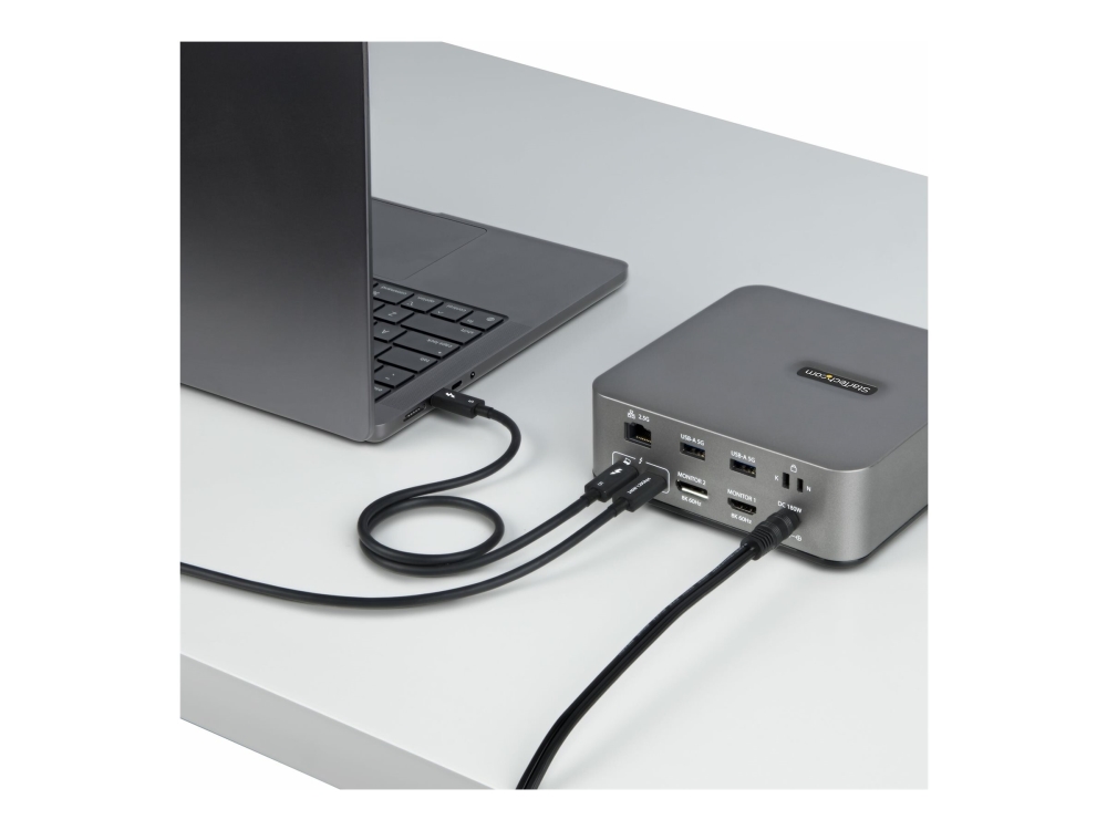 Startech.Com 50Cm Thunderbolt 5 Kabel, 80Gbps-120Gbps, 240W Pd, 8K 60Hz, Thunderbolt-Zertifiziertes Kabel, Tb4, Usb4, Usb-C Kompatibel, Männlich, Män