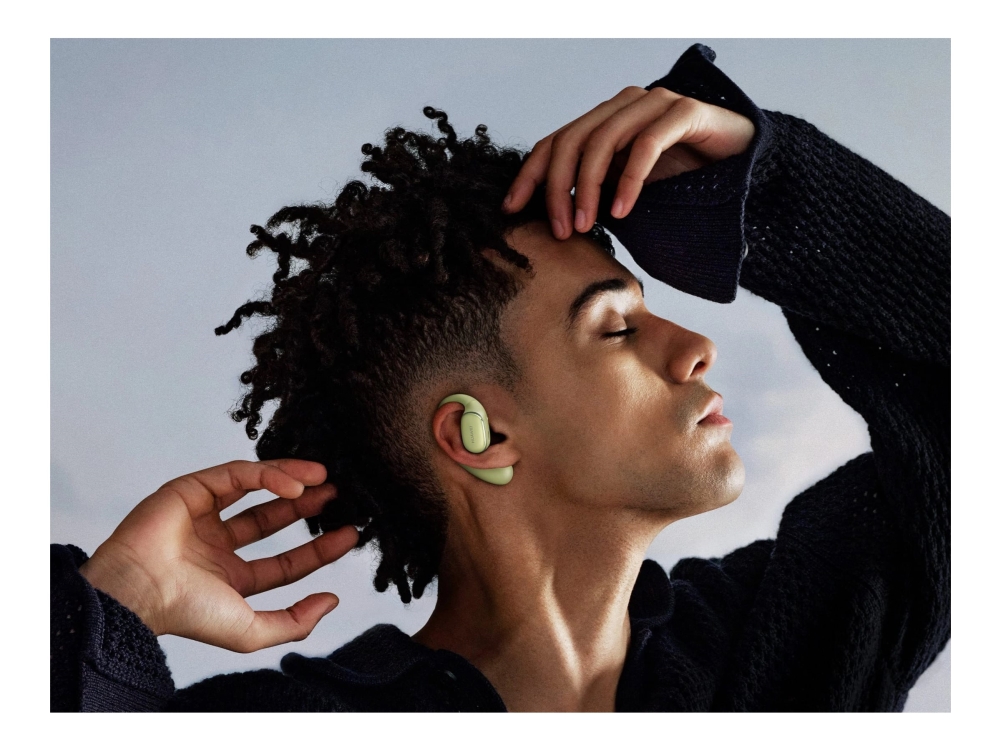 Huawei FreeArc - True wireless-hodetelefoner med mikrofon - åpent øre - over-øret-montering - Bluetooth - grønn