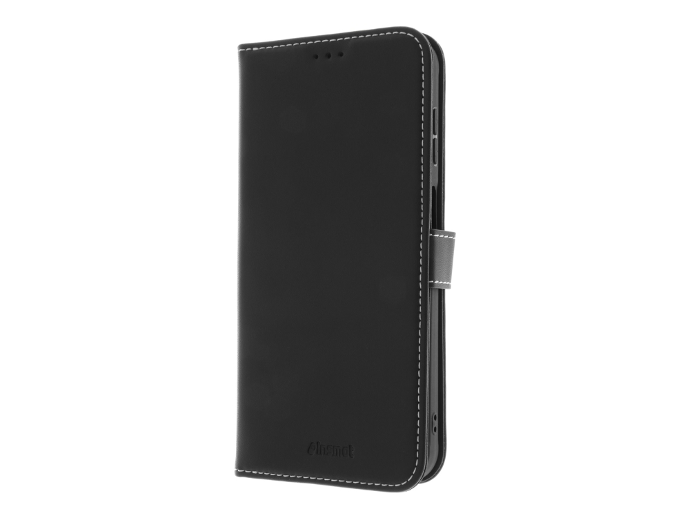 Insmat Exclusive - Flipomslag Til Mobiltelefon - Læder, Karton+Papir+Aluminiumsfolie, Polycarbonat (Pc) - Sort - For Samsung Galaxy Xcover7 Pro