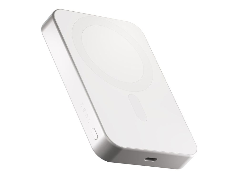 Zens Slim Qi2 Al Powerbank10.000Mahweiß