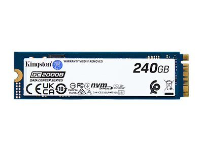 Kingston Technology 240G Dc2000b Pcie 4.0 M.2 2280 Enterprise Ssd (Non-Heatsink), 240 Gb, M.2, 4500 Mb/S