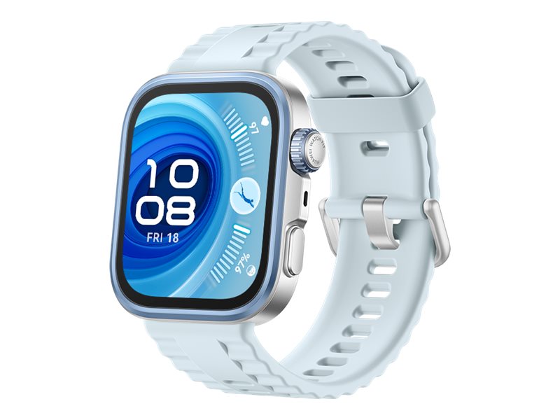 Huawei Watch Fit 4 Pro - Aluminiumlegering - smart klocka med armband - fluorelastomer - blå - handledsstorlek: 130-210 mm - display 1,82 - Bluetooth - 30,4 g - titanblå | Sport & Träning - Pulsklockor & Smartwatches - Smartklockor | GameStuff
