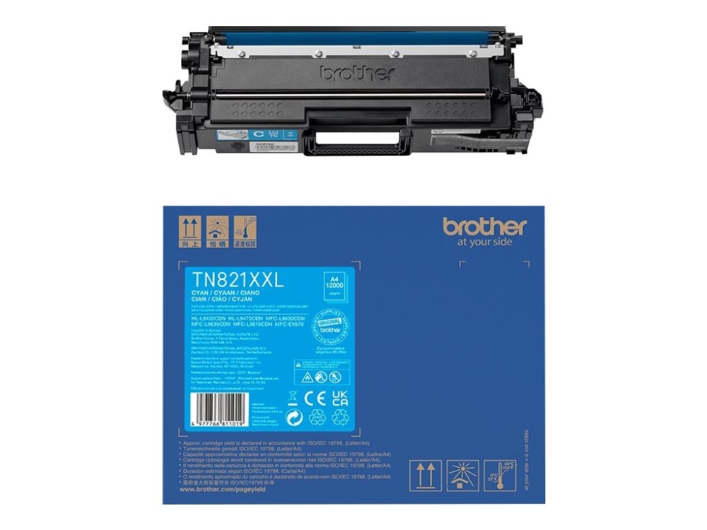 Brother TN-821XXLC - Ultra High Yield - cyan - original - toner cartridge