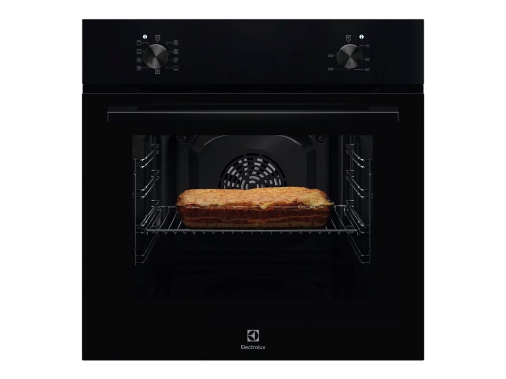 Electrolux SurroundCook 500 BOC002EK - Ugn - inbyggd - fördjupning - bredd: 56 cm - djup: 55 cm - höjd: 57.8 cm - med självrengöring - Klass A - svart | Vitvaror - Ugnar - Inbyggnadsugnar | GameStuff