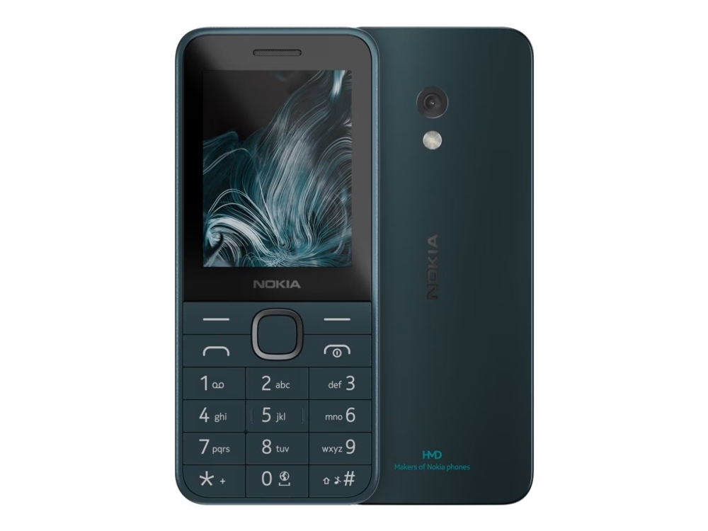 Nokia 225 4G (2024) – 4G funktionstelefon – dual-SIM – RAM 64 MB / Intern hukommelse 128 MB – microSD slot – rear camera 0,3 MP – mørkeblå