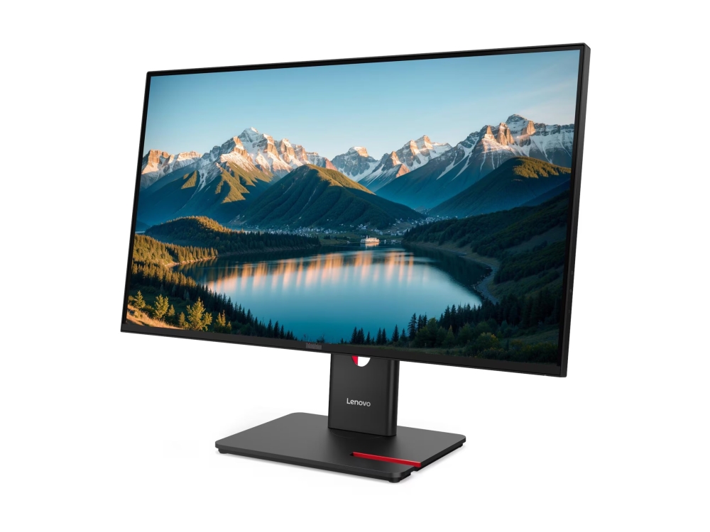 Lenovo ThinkVision T27Q-40 - LED-skärm - 27 - 2560 x 1440 QHD @ 120 Hz - IPS - 350 cd/m² - 1500:1 - DisplayHDR 10 - 4 ms - HDMI, DisplayPort - eclipse black | Datorer & Surfplattor - Datorer - tillbehör - Bildskärmar | GameStuff