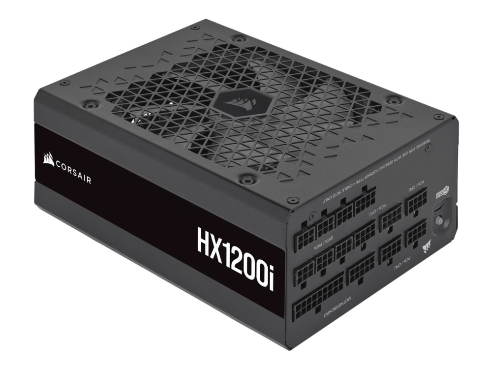 Corsair HX1200i (2025), 1200 Watt, ATX 3.1, PCIe 5.1, Cybenetics PLATINUM, C14
