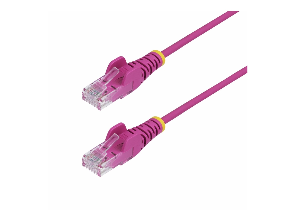 Startech.Com 3M Rosa Schlankes Cat6-Ethernet-Kabel, Snagless, 100W Poe, Utp, Lszh, 28Awg Reines Kupfer, Dünne Rj45 Patchkabel/Netzwerkkabel Mit Zugen