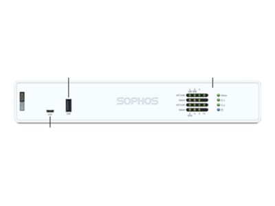 Sophos Xgs 108 - 2Nd Generation - Sikkerhedsudstyr - 2.5Gbe, 1Gbe - Desktop