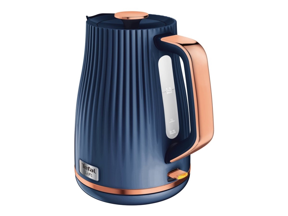 Tefal Loft KO251430, 1,7 l, Blå, Plast, Sladdlös | Köksapparater - Juice, is och vatten - Vattenkokare | GameStuff