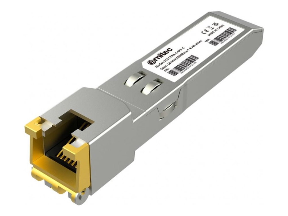 Ernitec - Sfp (Mini-Gbic) Transceiver Modul - 1Gbe - 1000Base-T - Rj-45 - Op Til 100 M