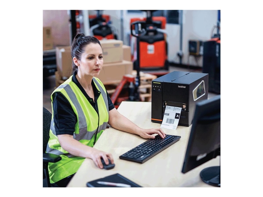Brother Titan Industrial Printer TJ-4121TN - Etikettskrivare - direkt termisk/termisk överföring - Rulle (12 cm) - 300 dpi - upp till 178 mm/sek - LAN, seriell, USB-värd, USB 2.0 | Skrivare - Andra kontorsmaskiner - Labelskrivare | GameStuff