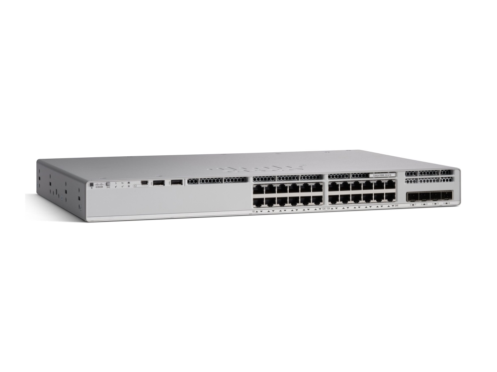 Cisco Catalyst 9200L - Network Essentials - Switch - L3 - 24 X 10/100/1000 + 4 X Gigabit Sfp (Uplink) - Monterbar På Stativ