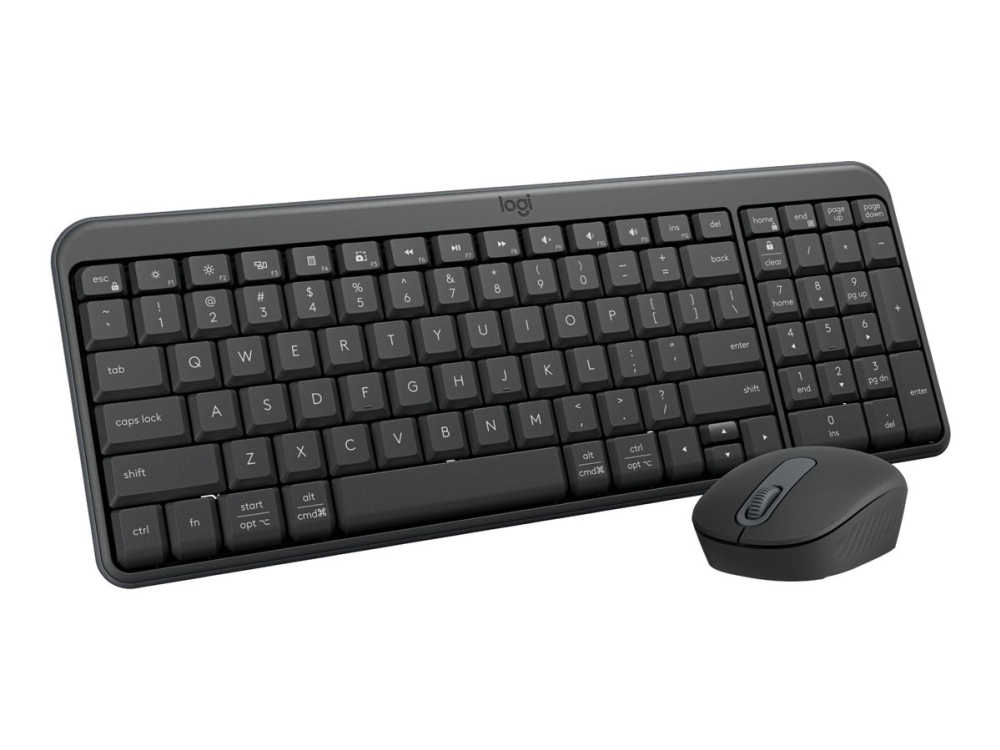 Logitech MK250 Compact Bluetooth Wireless Combo - Tastatur & Mus sæt - Nordisk - Sort