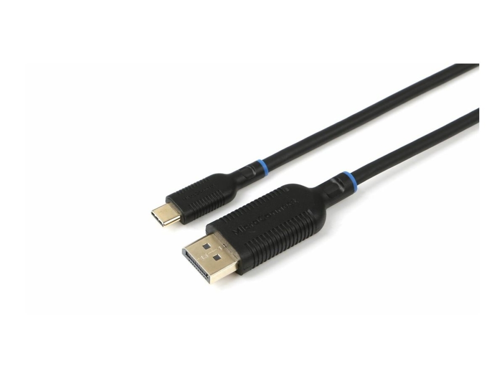 MicroConnect - Adapterkabel - 24 pin USB-C (hane) till DisplayPort (hane) - DisplayPort 1.2 - 2 m - svart | Datortillbehör - Kablar & adaptrar - Adaptrar | GameStuff