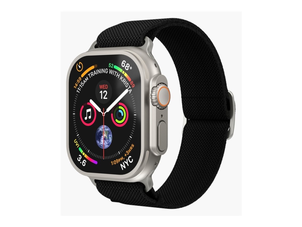 Vonmählen - Løkke For Smart Watch - Nylon - Sort - For Apple Watch (40 Mm, 41 Mm, 42 Mm)