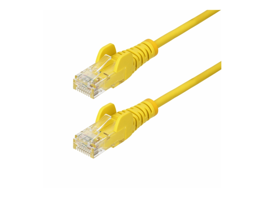 Startech.Com 1M Gelbes Schlankes Cat6-Ethernet-Kabel, Snagless, 28Awg, Lszh - Patchkabel - Rj-45 (Männlich) Zu Rj-45 (Männlich) - 1M - 3,6Mm - Utp -