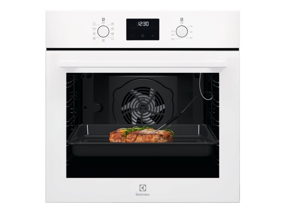 Electrolux SenseCook 600 COB402V - Ovn - til indbygning - niche - bredde: 56 cm - dybde: 55 cm - højde: 59 cm - med selv-rengøring - Klasse A+ - hvid