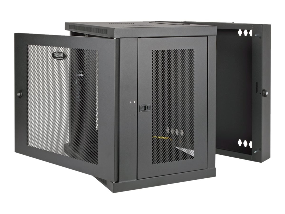 Eaton Tripp Lite Series 12U Wall Mount Rack Enclosure Server Cabinet Swinging Hinged Door Deep - Rack skåp - väggmontering - svart - 12U - 19 | Datorer & Surfplattor - Rackkabinetter - Rackkabinett | GameStuff