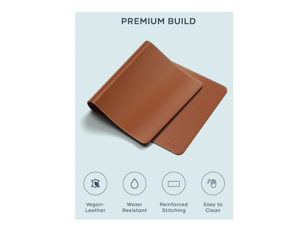 Satechi Premium - Musmatta - växtbaserat läder - brun | Datortillbehör - Möss & Tangentbord - Musmattor | GameStuff