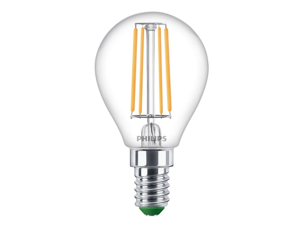 Philips LED - LED-glödlampa med filament - form: P45 - klar finish - E14 - 2.3 W (motsvarande 40 W) - klass A - varmt vitt ljus - 2700 K | Belysning - Ljuskälla - E14 Ljuskälla | GameStuff