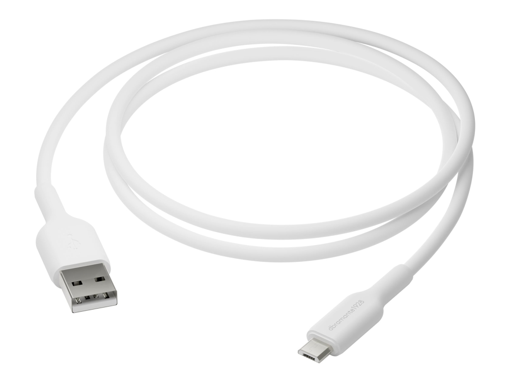 Dbramante1928 Re-Charge - Usb-Kabel - Usb (Han) Til Micro-Usb Typ B (Han) - Ac 100-240 V - 1 M - Usb Power Delivery (12W) - Hvid