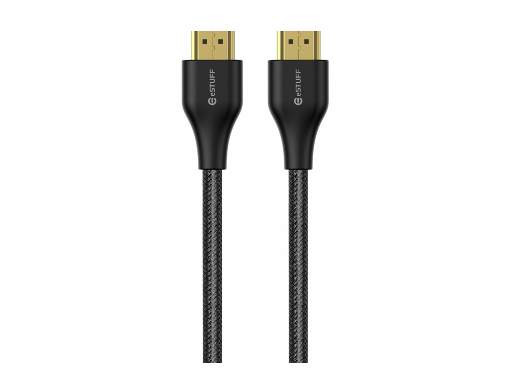 Estuff - Ultra High Speed - Hdmi-Kabel Mit Ethernet - Hdmi-Stecker Auf Hdmi-Stecker - 2 M - Schwarz - 1080P-Unterstützung, 2160P-Unterstützung, 8K60