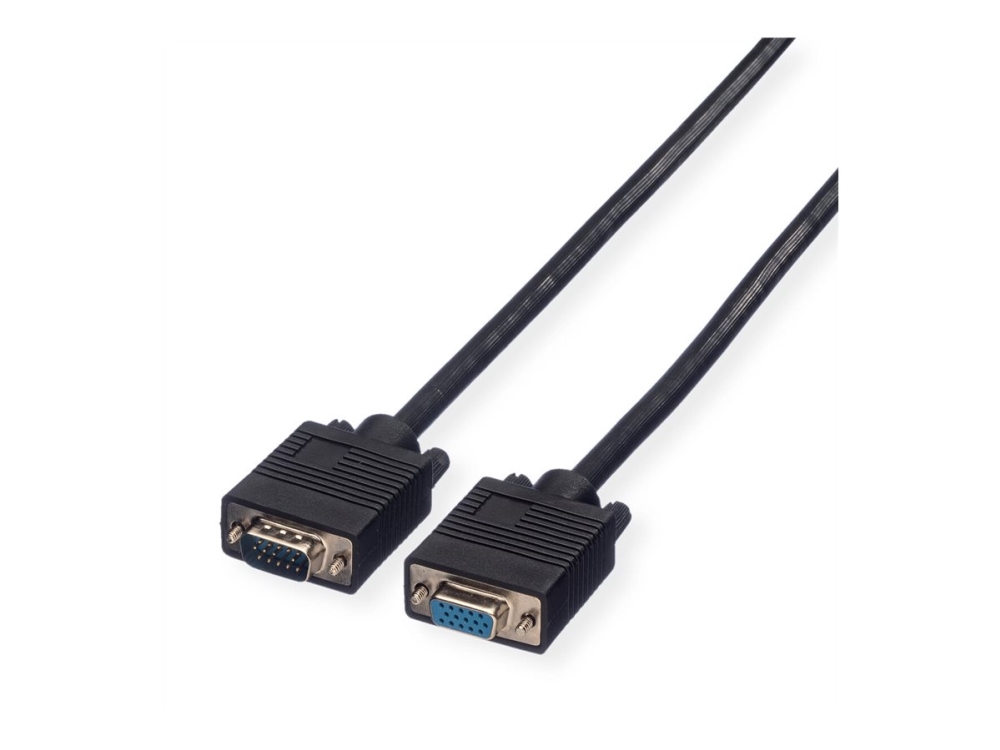 Roline - Vga Forlængerkabel - Hd-15 (Vga) (Han) Til Hd-15 (Vga) (Hun) - 2 M
