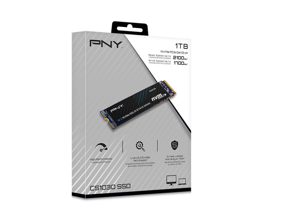 PNY CS1030 - SSD - 1 TB - inbyggd - M.2 2280 - PCIe 3.0 x4 (NVMe) | Datorkomponenter - Hårddisk & Lagring - SSD | GameStuff