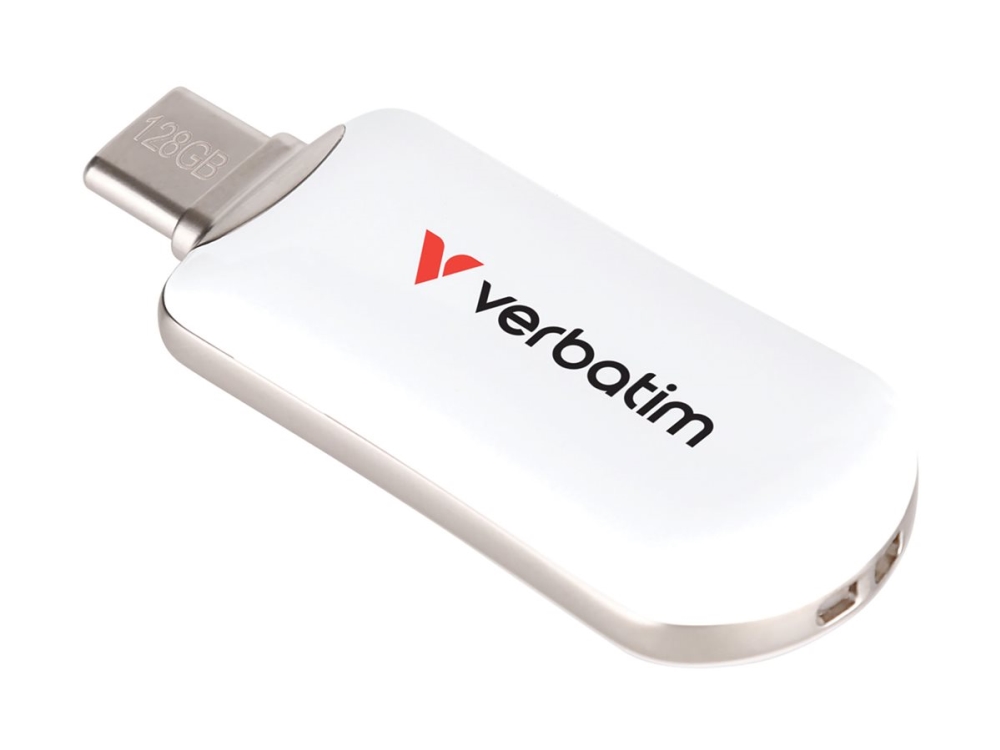 Verbatim Plectra - Usb Flashdrive - 128 Gb - Hvid