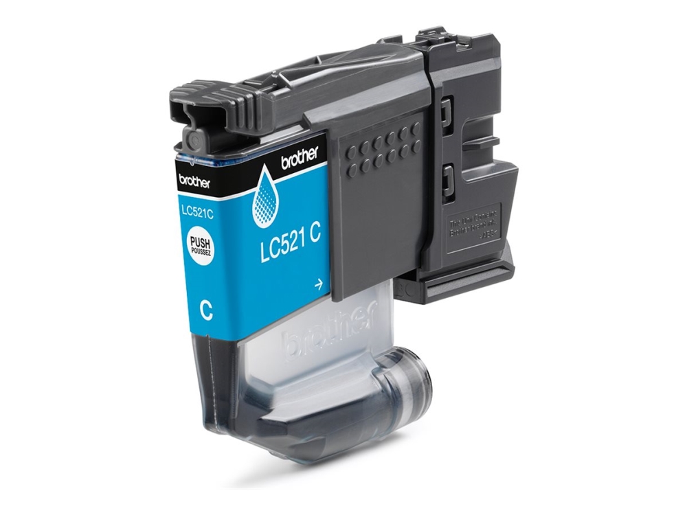 Brother Lc521c - Cyan - Original - Pude Pakke - Blækpatron - For Brother Dcp-J1260w, Dcp-J1310dw, Dcp-J1313dw, Dcp-J1460dw